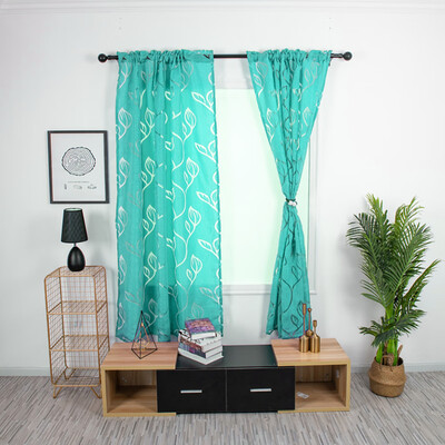

Gobestart Trees Sheer Curtain Tulle Window Treatment Voile Drape Valance Fabric