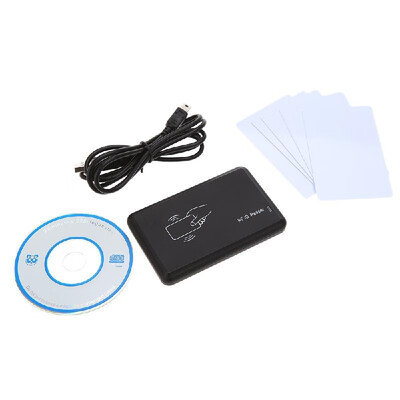

USB 125Khz EM4305 T5577 ID Card ReaderWriter Copier Read EM4100 Card with 5PCS Writable Cards