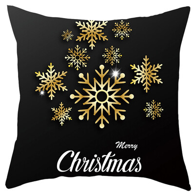

〖Follure〗Merry Christmas Short Plush Pillowcase Sofa Pad Set Home Decoration 18x18 Inch