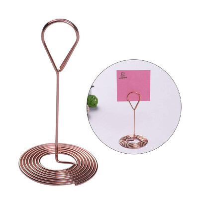 

Colored Metal Note Clip Holders Photo Picture Holder Desktop Decor Office Binding Supplies