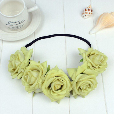 

〖Follure〗Fashion Women Wedding Flower Hair Garland Crown Headband Floral Wreath Hairband