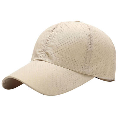 

Summer Solid Color Snapback Unisex Quick Dry Mesh Baseball Cap Outdoor Sun Hat