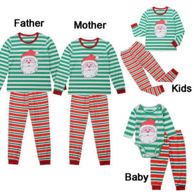 

Christmas Family Matching Pyjamas PJS Set Xmas Santa Sleepwear Nightwear