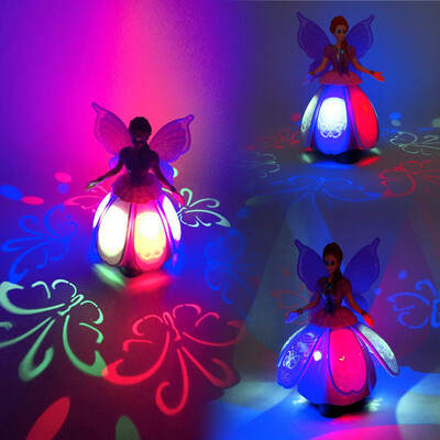 

Siaonvr Girl Dancing Princess Multifunction Music Doll LED Pet Electronic Robot