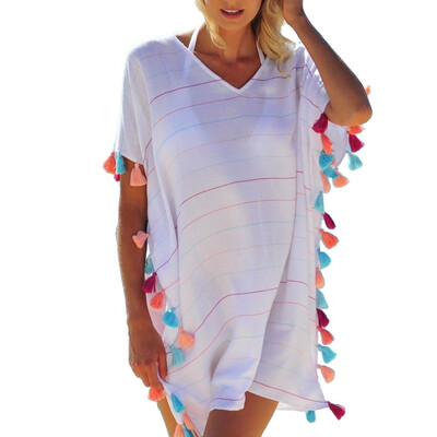 

Ladies Swimwear Lace Chiffon Bikini Cover Up Beachwear Kaftan Summer Shirtdress