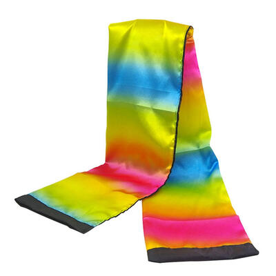 

Change Color Scarf Black to Rainbow Silk Stage Magic Trick Prop Novelty Toy