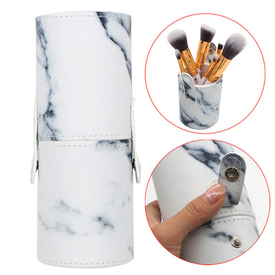 

〖Follure〗Leather Cosmetic Cup Case Makeup Brush Pen Holder Empty Storage Box Organizer