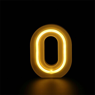

〖Follure〗LED USB Letter Lights Light Up White Plastic Letters Standing Hanging 0-9