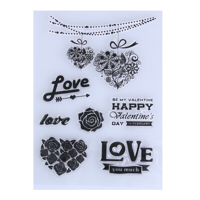 

Transparent Clear Stamp DIY Silicone Seals Scrapbooking Card 64