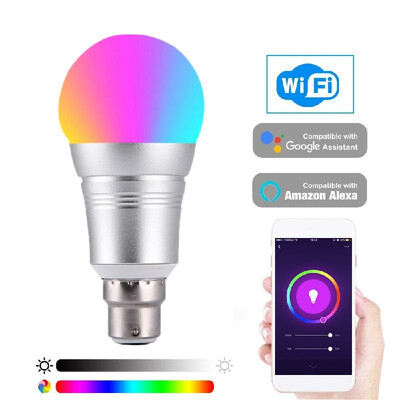 

2192 Smart WIFI LED Bulb WIFI Light RGB Multicolor LED Bulb 9W E2627 Dimmable Light Phone Remote Control Compatible with Alexa Go