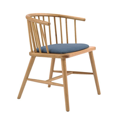 

2018 most popular home furniture soild wooden round back arm chair for living room