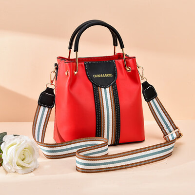 

Girl sweet Korean version ins super fire bucket bag tide student large capacity single shoulder portable color bag diagonal package