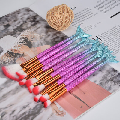 

Toponeto 10PCS Make Up Foundation Eyebrow Eyeliner Eye Shadow Cosmetic Concealer Brushes