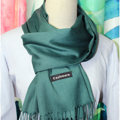 

Pashmina Cashmere Scarf Shawl Wrap Plain Stole Silk Soft Women Men Wool Warm Sol