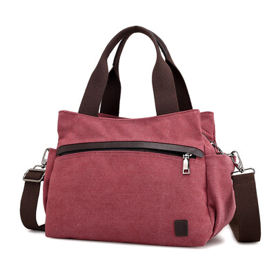 

Korean version of womens bag simple leisure handbag inclined canvas bag single shoulder bag bags