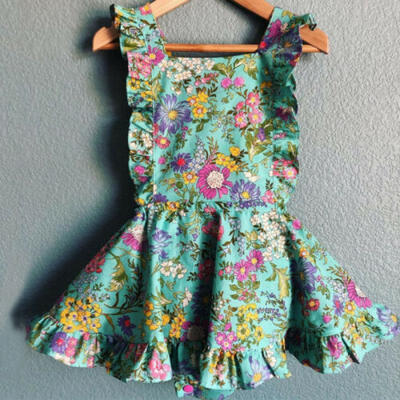 

US Toddler Baby Girls Flower Sleeveless Princess Party Wedding Tutu Dress 1-6Y
