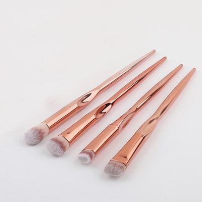 

Gobestart Foundation Cosmetic Eyebrow Eyeshadow Brush Makeup Brush Sets Tools 4PCS