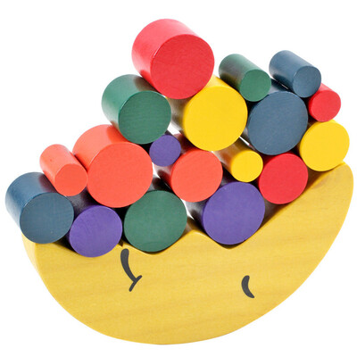 

YIWULAWooden Moon Stacked Balance Toys Babies Early Learning Parenting Games