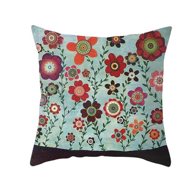 

〖Follure〗Natural Pattern Printing Dyeing Sofa Bed Home Decor Pillow Cover Cushion Cover