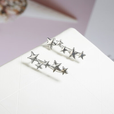 

2019 latest design brand five-pointed star minimalist earrings temperament trend fashion gifts Korean earrings for women