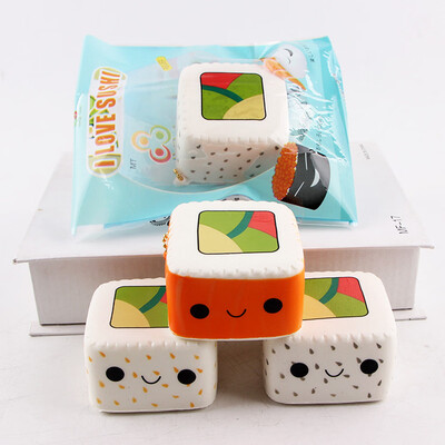 

Siaonvr Sushi Scented Squeeze Slow Rising Fun Toy Relieve Stress Cure Gift