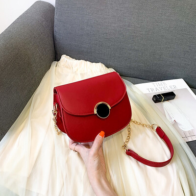 

Ins Chain Summer Saddle Bag Fashion Small&Fresh Single Shoulder Slant Bag Womens Bag