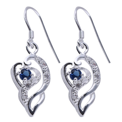 

Fashion&Creative Women Earrings Sapphire 925 Silver Irregular Earrings Female Gifts