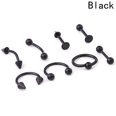 

8Pcs Surgical Thin Small Nose Ring Hoop 08mm Cartilage Piercing Studs Sanwood