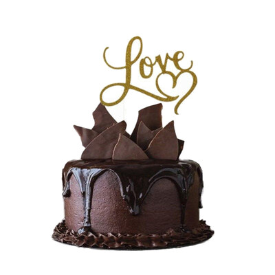 

Happy 102030405060th Love Cupcake Cake Topper Insert Birthday Party Decor