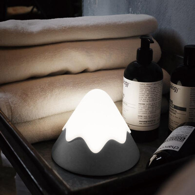 

MUID snow mountain induction night light voice control small table lamp usb charging led bedside lamp creative children silicone l