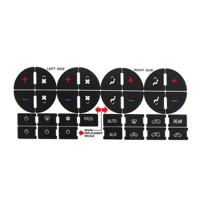 

AC Button Dash Repair Decal Waterproof Accessories For Buick Chevrolet Saturn