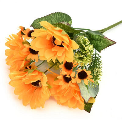 

Greensen Artificial Chrysanthemum Fake Sun Flower Cloth Bouquet Party Home Office Floral Decor