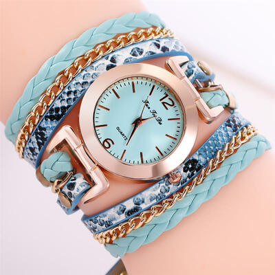 

New Arrival Retro Watch 2019 Leather Band Bracelet Stainless Steel Analog Quartz Wristwatch Women Lady Female Rose Watches