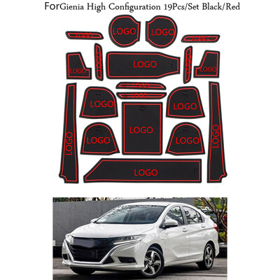 

19PCSSet Replacement for Honda GIENIA 2017 Gate Slot Pad Non-Slip Cup Mats Anti Slip Door Groove Mat Sticker