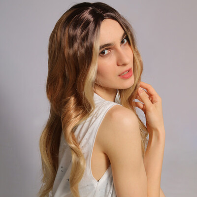 

〖Follure〗Sexy Women Girl Long Gradient Wig Wavy Curly Synthetic Fashion Wig Hot