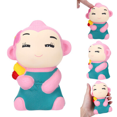 

Gotoamei 1PC Smiling Monkey cented Charm Slow Rising Squeeze Stress Reliever Toy