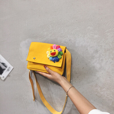 

Tailored Women Bag Fashion Wild Flowers Mobile Phone Bag Girl Shoulder Messenger Bag