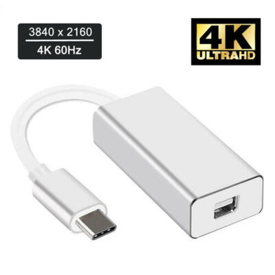 

USB C to Mini Displayport Adapter Thunderbolt 3 to Mini Display Port 4K60HZ HOT
