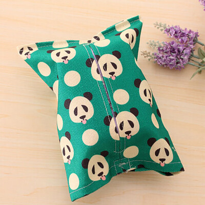 

〖Follure〗Cartoon Layer Cloth Tissue Box Napkin Cover Holder Home Decor Paper Towel Case