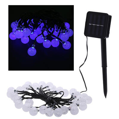 

Solar light string 30LED bubble beads decorative lights outdoor waterproof