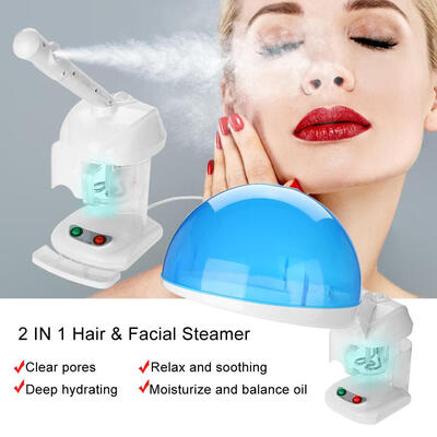 

Greensen 2 IN 1 Hair & Facial Steamer Thermal Spray SPA Moisturizer Ions Mister Humidifer Mist Spray Steamer Facial Steamer