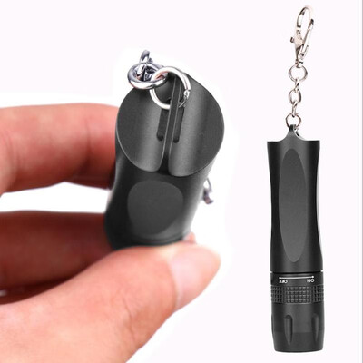 

Outdoor Climbing LED Aluminum Alloy Head Rotary Switch Keychain Flashlight