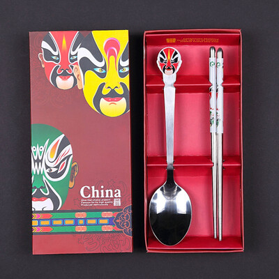 

Peking Opera Facebook Tableware Chinese Style Featured Gifts Creative Craft Souvenirs