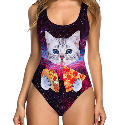 

Roseonmyhand Women Sexy High Cut One Piece Swimsuit Funny Bathing Suit Monokini Swimwear