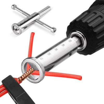 

Wire Twisting Tool Steel Cable Connector Wires Stripper Twister for Power Drill Drivers