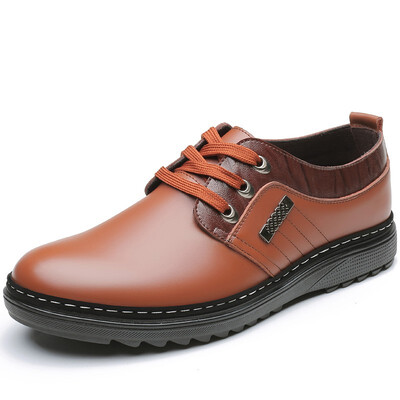 

YONGHENGMEILI Genuine leather mens non-slip dress casual shoes 7167