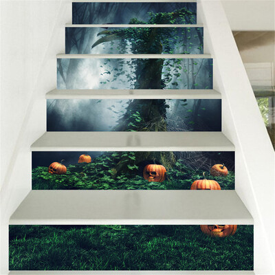 

〖Follure〗Halloween 3D Simulation stair stickers Waterproof Wall Stickers DIY Home Decor