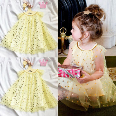 

New Kids Baby Girl Princess Wedding Party Prom Birthday Dress Tutu Tulle Dresses