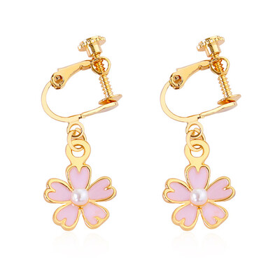 

Japan&South Korea Pink Cherry Blossom Flower Earring