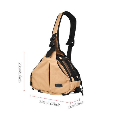 

Andoer K1 Triangle DSLR Camera Bag Cross Sling Carry Case Shockproof Waterproof with Tripod Holder for Canon Nikon Sony Olympus Pe